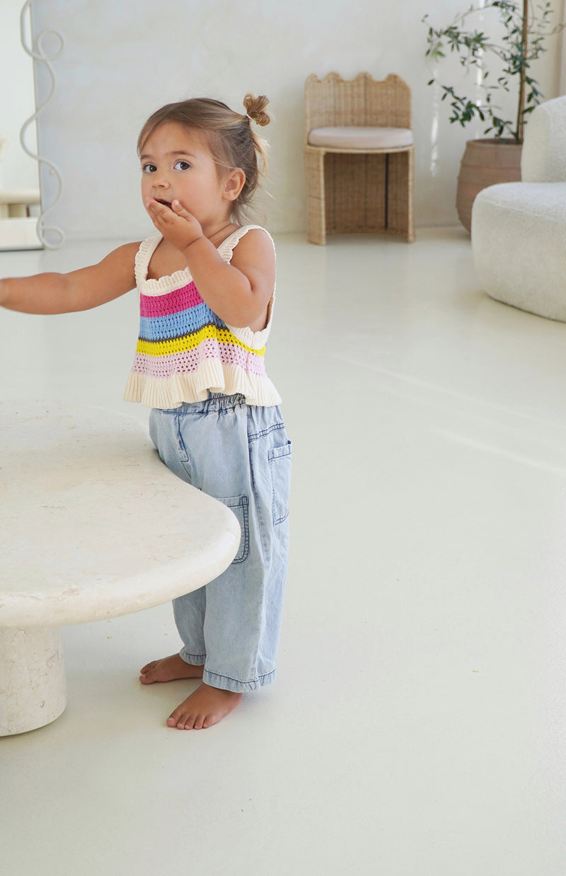 AVA CROCHET TOP - HAVANA