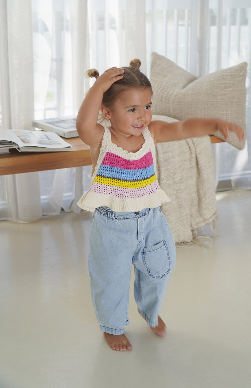 AVA CROCHET TOP - HAVANA