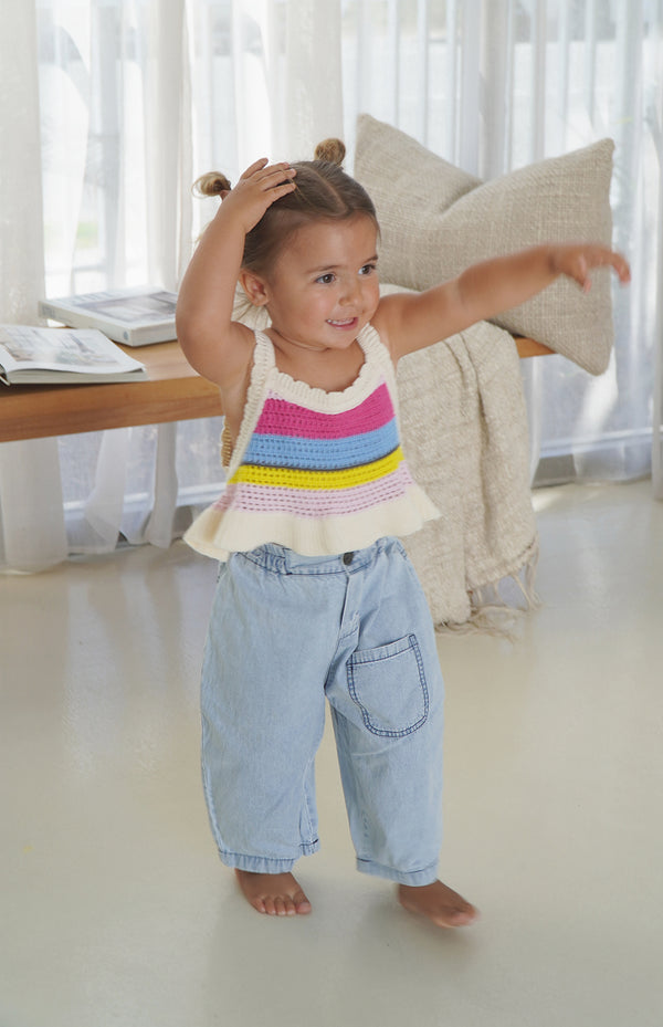 AVA CROCHET TOP - HAVANA