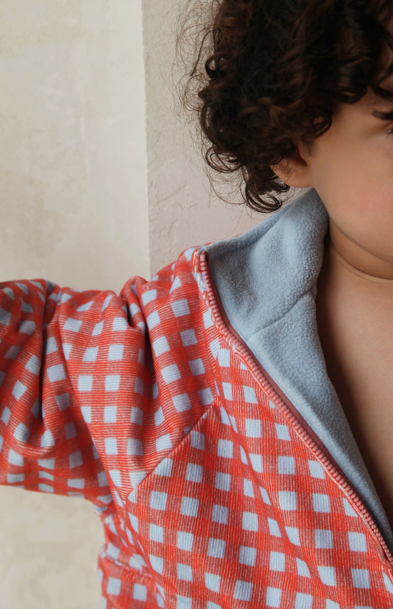 CAPRI GINGHAM PULLOVER