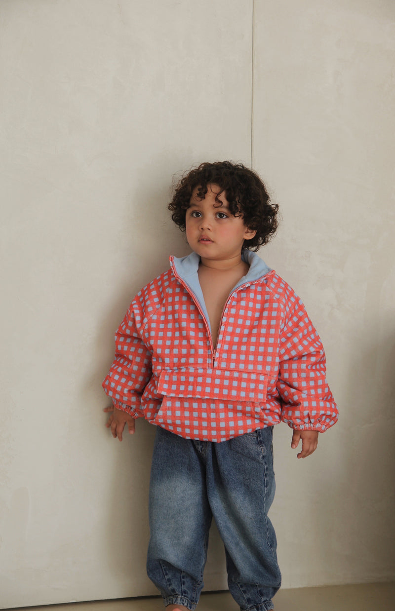 CAPRI GINGHAM PULLOVER