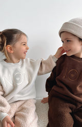 LOGO WOOLY JUMPER - CHOCOLATE