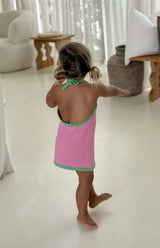 BIRDIE HALTER DRESS - FIORI