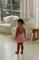 BIRDIE HALTER DRESS - FIORI