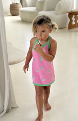 BIRDIE HALTER DRESS - FIORI