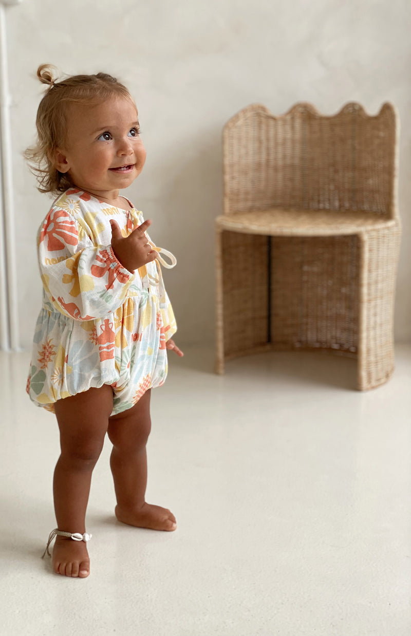 LAGUNA FRONT TIE ROMPER