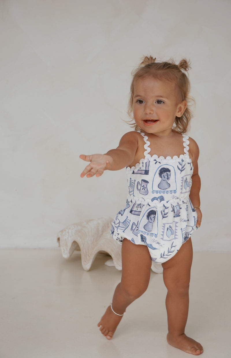 SANTORINI RIC RAC ROMPER