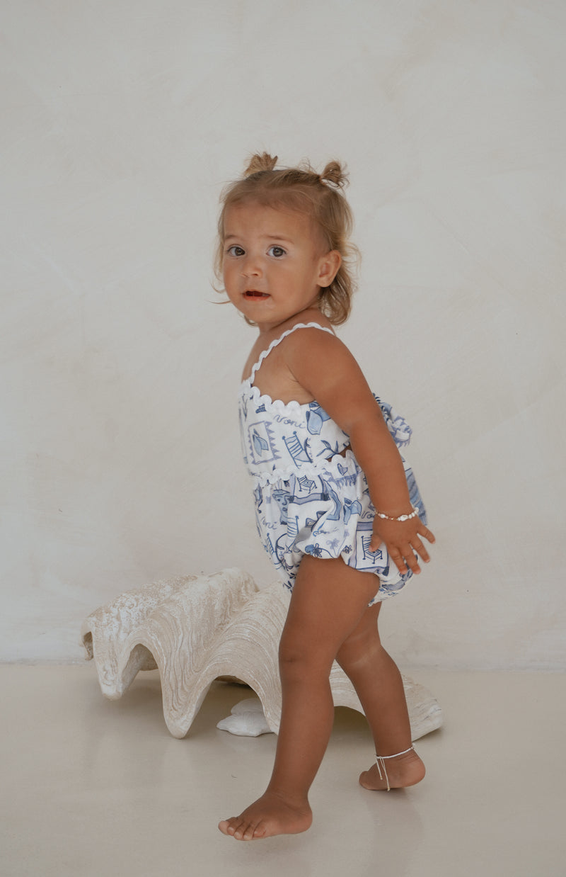 SANTORINI RIC RAC ROMPER