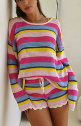 HAVANA STRIPE SHORTS - MAMA