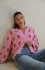 STRAWBERRY CARDIGAN - MAMA