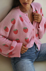 STRAWBERRY CARDIGAN - MAMA