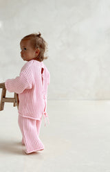 JUNIE BACK TIE KNIT - PINK