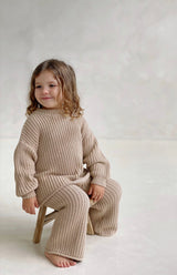 JUNIE BACK TIE KNIT - SAND