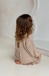 JUNIE BACK TIE KNIT - SAND