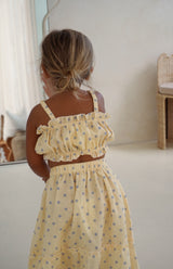 LIMON BLEU CROP & SKIRT SET