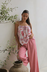 CAPRI GINGHAM PANT - MAMA