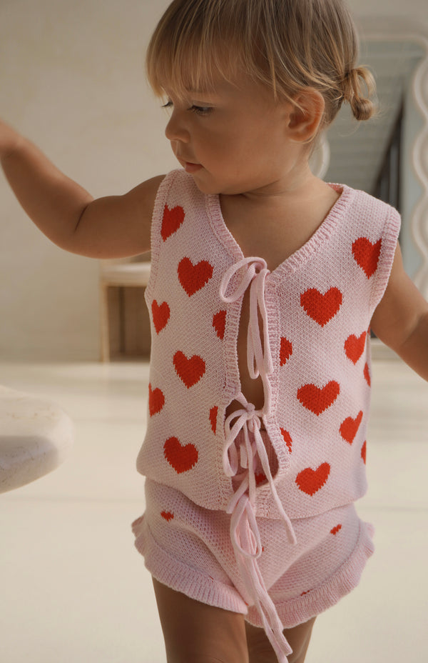 MON AMOUR FRONT TIE VEST TOP