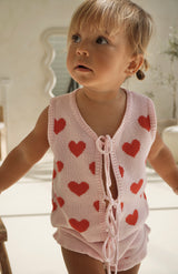 MON AMOUR FRONT TIE VEST TOP