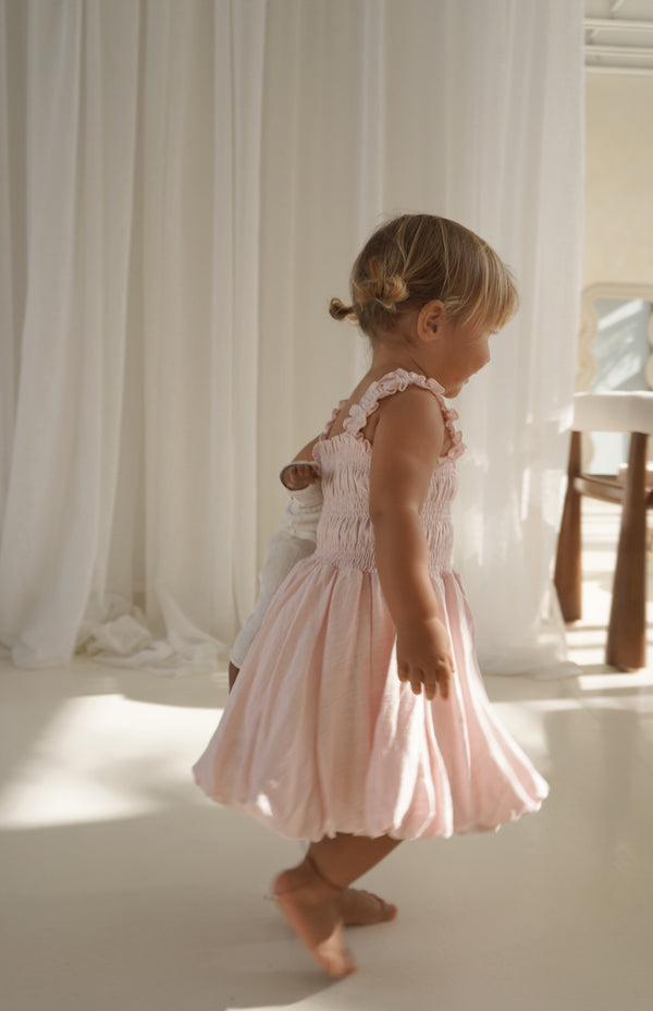 BAMBI BUBBLE DRESS - BLUSH