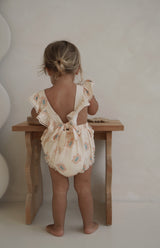 LAYA ROMPER - PEACHY BLOOMS