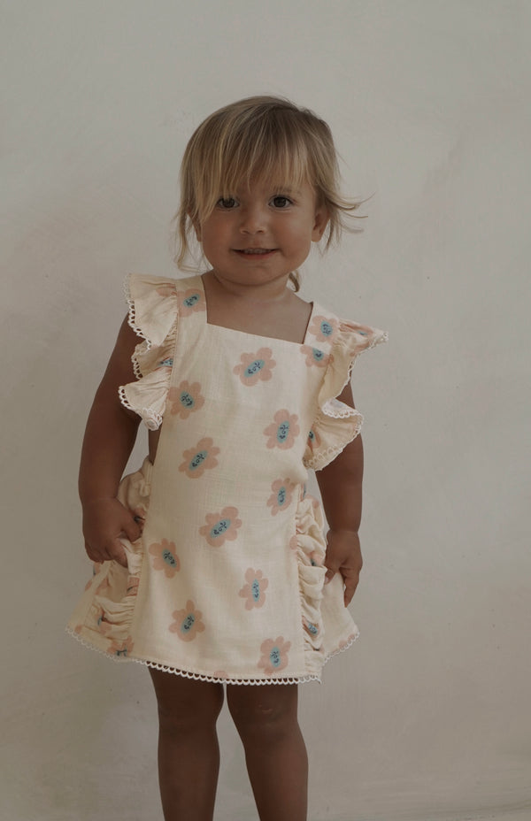 LAYA DRESS - PEACHY BLOOMS