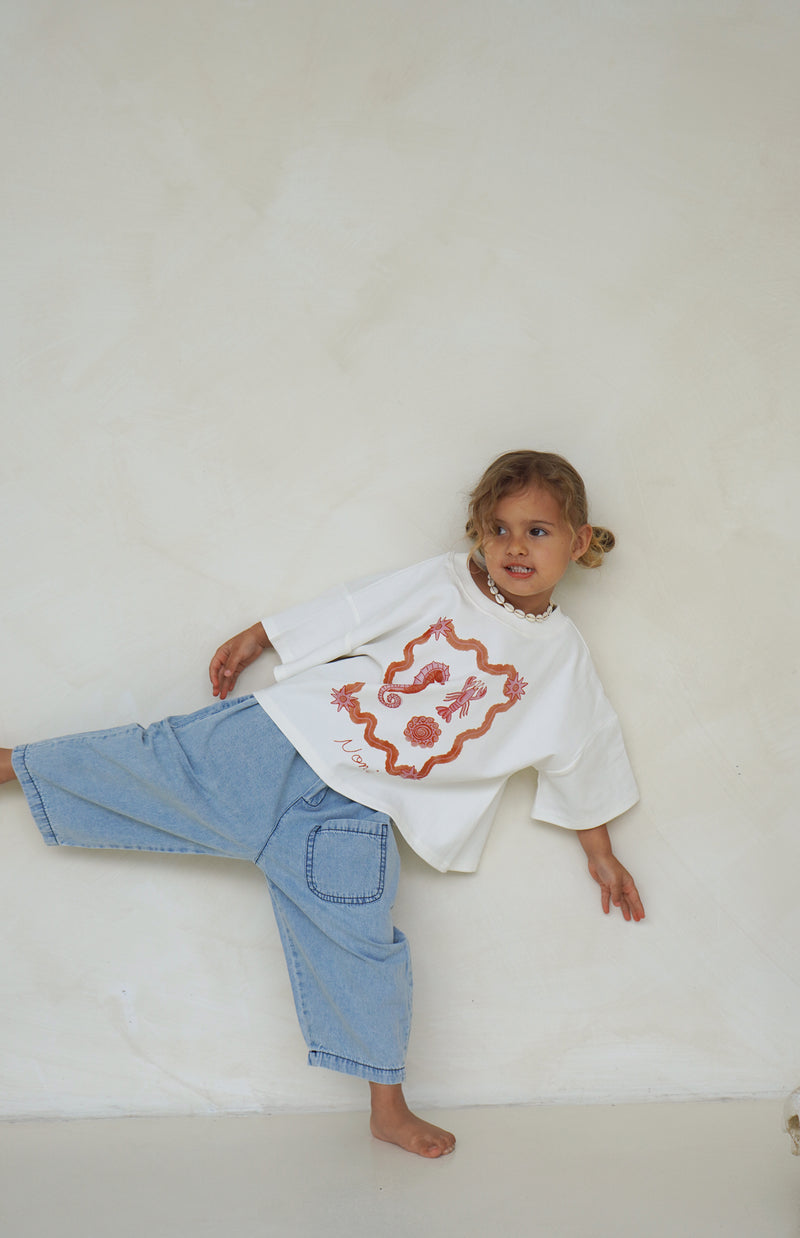 SEA SHELLS TEE - PINK/RED