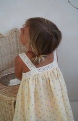 SASKIA DRESS - LIMON BLEU