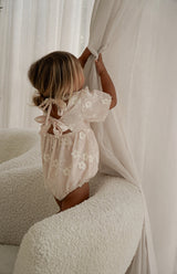 CORA ROMPER - CELESTE BLUSH