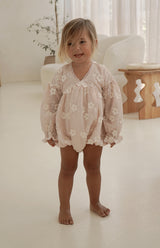 LOLLY ROMPER - CELESTE BLUSH