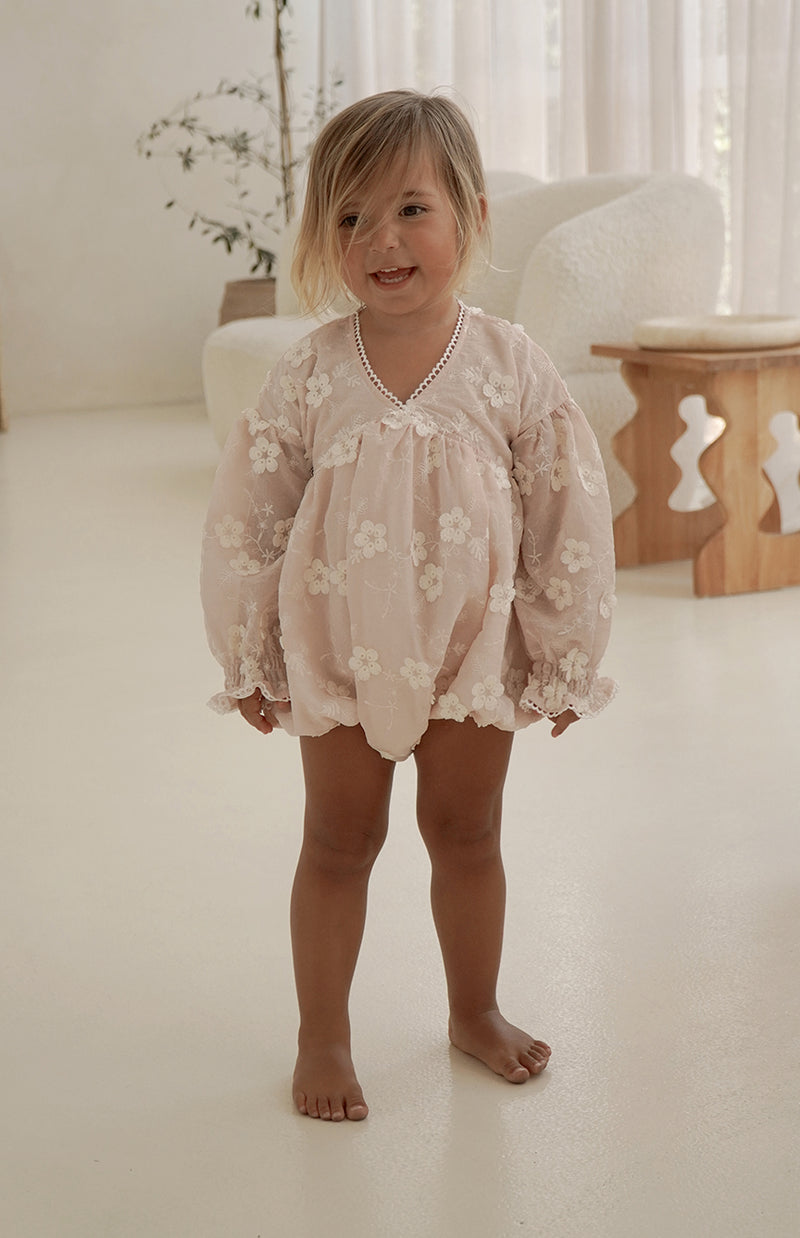 LOLLY ROMPER - CELESTE BLUSH