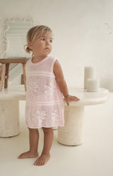 INDIA CROCHET DRESS - PINK