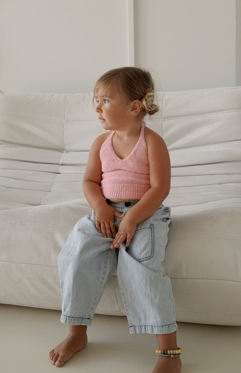 BONNIE HALTER TOP -PINK