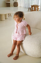 GIGI CROCHET SHORTS - PINK