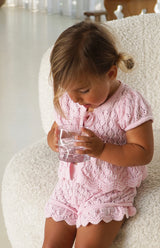 GIGI CROCHET TOP - PINK