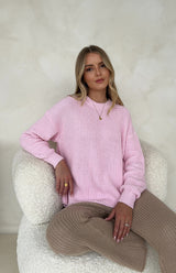 MAMA JUNIE TIE BACK KNIT - PINK