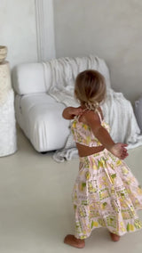 LIMONE ROSA CROP & SKIRT SET