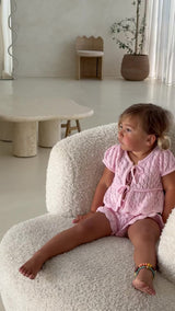 GIGI CROCHET TOP - PINK