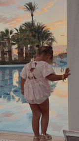 CORA ROMPER - CELESTE BLUSH