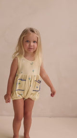 GOLDIE ROMPER - BELLE FLEUR LEMON