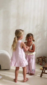 LITTLE COVE BARREL JEANS - PINK