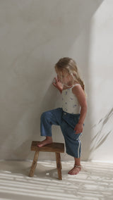 ONE SHOULDER BODYSUIT - BLUE MEADOW