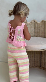 AVA CROCHET TOP - SORBET