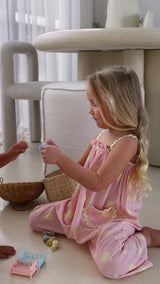 STRAWBERRY CREAM DOT RIC RAC JUMPSUIT