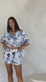 SANTORINI RIC RAC SHIRT - MAMA