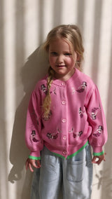 MER BABE EMBROIDERED CARDIGAN