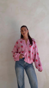 STRAWBERRY CARDIGAN - MAMA
